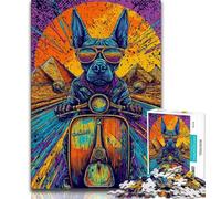 Jigsaw Puzzles for Teenagers 1000 Piece Pop-art Anubis Adult Jigsaw,Artistic Wall Decor & Birthday Gift Idea for Friends, Home Office 38x26cm