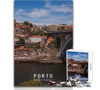 Jigsaw Puzzles for Teenagers 1000 Piece Porto Educational Game Presents for Women Birthday Gifts Size 38x26cm
