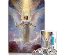 Jigsaw Puzzles for Teenagers 1000 Piece Portrait of Mary The Mother Adult Puzzles,Stress Reliever Difficult Challenge Secret Santa Gifts 38x26cm