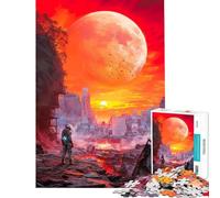Jigsaw Puzzles for Teenagers 1000 Piece Post-Apocalyptic Cityscape for Birthday, Chrismas Difficult Hard Educational Game for And from 14 Years And over (50x75cm)