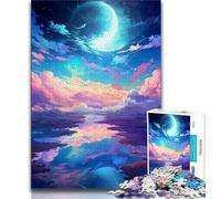 Jigsaw Puzzles for Teenagers 1000 Piece Psychedelic Alien Planet Teenager Jigsaw,Fun Games Wall Decoration Unique Birthday And Xmas Gifts (size 38x26cm)