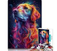 Jigsaw Puzzles for Teenagers 1000 Piece Psychedelic Dog 1000 Pieces for Adults,is Ideal As Gifts for The Whole Family for Age 14 (size 75x50cm)