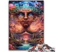 Jigsaw Puzzles for Teenagers 1000 Piece Psychedelic Face Adult Puzzles,Educational Games Home Decoration Birthday Present, Gifts, Wall Art (50x75cm)