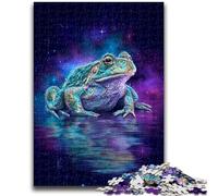 Jigsaw Puzzles for Teenagers 1000 Piece Psychedelic Frog Toys Educational Games Stress Relieving Suitable for Desktop Decoration 50x75cm
