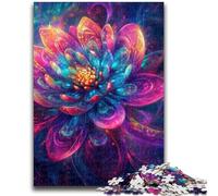 Jigsaw Puzzles for Teenagers 1000 Piece Psychedelic Lotus Jigsaw,learning Educational Is Ideal As A Gift for The Whole Family (75x50cm)