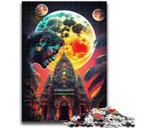 Jigsaw Puzzles for Teenagers 1000 Piece Psychedelic Skull Challenging Game Toys Deal As Gifts for The Whole Family for Ages 14+ 26x38cm