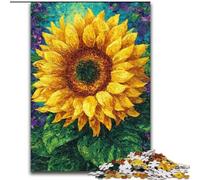 Jigsaw Puzzles for Teenagers 1000 Piece Psychedelic Sunflower, Educational Toys for Is Ideal As A Gift for The Whole Family for And 14 Years Old (Size 50x75cm)