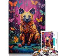 Jigsaw Puzzles for Teenagers 1000 Piece Psychedelic The Hyena Teenager Puzzles,Educational Games DIY Toys Great Gifts And Toys 26x38cm