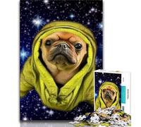 Jigsaw Puzzles for Teenagers 1000 Piece Pug Teenager Puzzles,learning Educational Is Ideal As A Gift for The Whole Family (size 75x50cm)