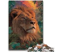 Jigsaw Puzzles for Teenagers 1000 Piece Puzzle African Lions Brain Intelligence Challenge Addictive Toys Birthday Present, Gifts, Wall Art 26x38cm