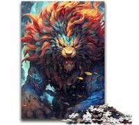 Jigsaw Puzzles for Teenagers 1000 Piece Puzzle All Mighty Lion God Brain Intelligence Challenge Addictive Toys Birthday Present, Gifts, Wall Art 50x75cm