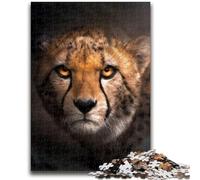Jigsaw Puzzles for Teenagers 1000 Piece Puzzle Angry Cheetah Portrait Brain Intelligence Challenge Addictive Toys Birthday Present, Gifts, Wall Art 26x38cm