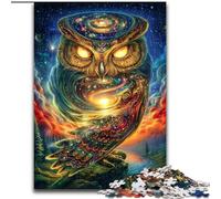 Jigsaw Puzzles for Teenagers 1000 Piece Puzzle Animal Fantasy Owl, Decompressing Intellectual Educational Toy Is Ideal As Gifts for The Whole Family (Size 26x38cm)