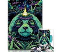 Jigsaw Puzzles for Teenagers 1000 Piece Puzzle Animal Panda Art,Stress Reliever Difficult Challenge Every Piece Is Unique - Challenging Family Fun Game (75x50cm)