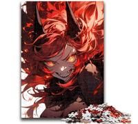 Jigsaw Puzzles for Teenagers 1000 Piece Puzzle Anime Demon Girl Brain Intelligence Challenge Addictive Toys Birthday Present, Gifts, Wall Art 50x75cm
