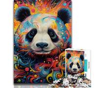 Jigsaw Puzzles for Teenagers 1000 Piece Puzzle Art Animal Panda,Family Entertainment Toys Is Ideal As A Gift for The Whole Family (38x26cm)