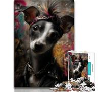 Jigsaw Puzzles for Teenagers 1000 Piece Puzzle Art Dog,learning Educational Is Ideal As A Gift for The Whole Family 38x26cm