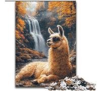 Jigsaw Puzzles for Teenagers 1000 Piece Puzzle Autumn Alpaca, Suitable for People Aged 14 And Above Challenging To Complete But Fun And Humorous Great Gift (size 26x38cm)