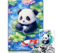 Jigsaw Puzzles for Teenagers 1000 Piece Puzzle Baby Panda,for Educational Game Challenge Toy Deal As Gifts for The Whole Family 50x75cm