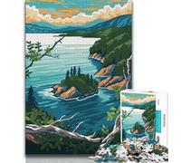 Jigsaw Puzzles for Teenagers 1000 Piece Puzzle Baikal Lake Landscape,Help The Brain Exercise Addictive Toys to Cultivate Patience Enhance Memory (75x50cm)