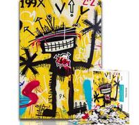 Jigsaw Puzzles for Teenagers 1000 Piece Puzzle Basquiat-style Child,Stress Reliever Difficult Challenge Every Piece Is Unique - Challenging Family Fun Game (75x50cm)