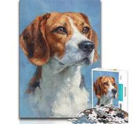 Jigsaw Puzzles for Teenagers 1000 Piece Puzzle Beagle,Challenging Game And Family Play Educational Game for Birthday,Chrismas (38x26cm)