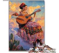 Jigsaw Puzzles for Teenagers 1000 Piece Puzzle Beautiful Mexican Woman Help The Brain Exercise Addictive Toys to Cultivate Patience A Work of Art 50x75cm