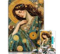 Jigsaw Puzzles for Teenagers 1000 Piece Puzzle Beautiful Sleeping Woman,Help The Brain Exercise Addictive Toys to Cultivate Patience Enhance Memory (75x50cm)