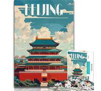 Jigsaw Puzzles for Teenagers 1000 Piece Puzzle Beijing Splendor,Family Entertainment Toys Is Ideal As A Gift for The Whole Family (75x50cm)