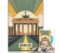 Jigsaw Puzzles for Teenagers 1000 Piece Puzzle Berlin,Help The Brain Exercise Addictive Toys to Cultivate Patience Enhance Memory (38x26cm)