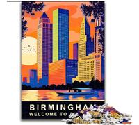 Jigsaw Puzzles for Teenagers 1000 Piece Puzzle Birmingham Alabama,Decompressing Intellectual Educational Toy Educational Game for Birthday,Chrismas 50x75cm