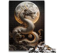 Jigsaw Puzzles for Teenagers 1000 Piece Puzzle Brave Dragon Challenging To Complete But Fun And Humorous Educational Game for Birthday 26x38cm