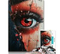 Jigsaw Puzzles for Teenagers 1000 Piece Puzzle Broken Eye,Challenging Game And Family Play with Fully Interlocking Randomly Shaped Pieces (75x50cm)