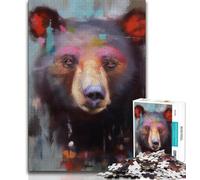 Jigsaw Puzzles for Teenagers 1000 Piece Puzzle Brown Bear,Challenging Game And Family Play Educational Game for Birthday,Chrismas (38x26cm)