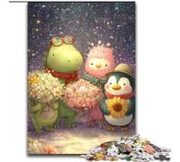 Jigsaw Puzzles for Teenagers 1000 Piece Puzzle Cartoon Animals Brain Intelligence Challenge Addictive Toys Funny Gift for Ages 14+ 50x75cm