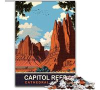 Jigsaw Puzzles for Teenagers 1000 Piece Puzzle Cathedral Valley, Educational Toys for Is Ideal As A Gift for The Whole Family for And 14 Years Old 26x38cm