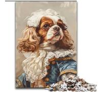 Jigsaw Puzzles for Teenagers 1000 Piece Puzzle Cavalier King Charles Spaniel, Suitable for Ages 14 And Up Home Decor Deal As Gifts for The Whole Family (Size 50x75cm)