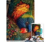 Jigsaw Puzzles for Teenagers 1000 Piece Puzzle Cheeky Rainbow Bird,Educational Games Home Decoration Educational Game for Birthday,Chrismas (38x26cm)