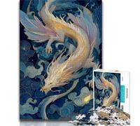 Jigsaw Puzzles for Teenagers 1000 Piece Puzzle Chinese Dragon,Educational Games Home Decoration for Is Ideal As A Gift for The Whole Family (38x26cm)
