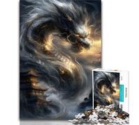 Jigsaw Puzzles for Teenagers 1000 Piece Puzzle Chinese Dragon,learning Educational Is Ideal As A Gift for The Whole Family (75x50cm)