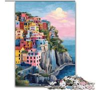 Jigsaw Puzzles for Teenagers 1000 Piece Puzzle Cinque Terre, Stress Relief Toys Unique Home Decor And Gifts for Age 14 (size 50x75cm)