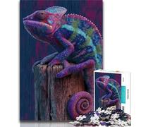 Jigsaw Puzzles for Teenagers 1000 Piece Puzzle Color Chameleon,Toys Educational Games Stress Relieving Great Gifts And Toys 38x26cm