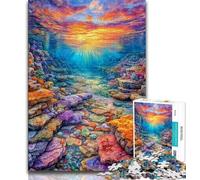 Jigsaw Puzzles for Teenagers 1000 Piece Puzzle Colored Pebbles,Educational Games Home Decoration Educational Game for Birthday,Chrismas (38x26cm)