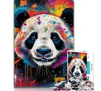 Jigsaw Puzzles for Teenagers 1000 Piece Puzzle Colorful Animal Panda,learning Educational Is Ideal As A Gift for The Whole Family (75x50cm)