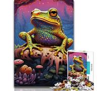 Jigsaw Puzzles for Teenagers 1000 Piece Puzzle Colorful Tree Frogs,learning Educational Is Ideal As A Gift for The Whole Family (38x26cm)