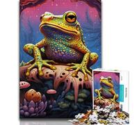 Jigsaw Puzzles for Teenagers 1000 Piece Puzzle Colorful Tree Frogs,learning Educational Is Ideal As A Gift for The Whole Family (75x50cm)