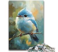 Jigsaw Puzzles for Teenagers 1000 Piece Puzzle Cute Little Blue Bird Brain Intelligence Challenge Addictive Toys Birthday Present, Gifts, Wall Art 26x38cm