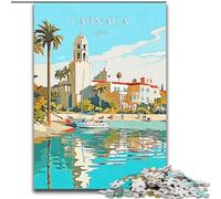 Jigsaw Puzzles for Teenagers 1000 Piece Puzzle Cyprus Larnaca Travel, Educational Toys for Is Ideal As A Gift for The Whole Family for And 14 Years Old 26x38cm
