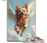 Jigsaw Puzzles for Teenagers 1000 Piece Puzzle Dog with Wings, Decompressing Intellectual Educational Toy Is Ideal As Gifts for The Whole Family (Size 50x75cm)