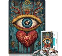 Jigsaw Puzzles for Teenagers 1000 Piece Puzzle Dream Eye,Decompressing Intellectual Educational Toy Educational Game for Birthday,Chrismas 75x50cm